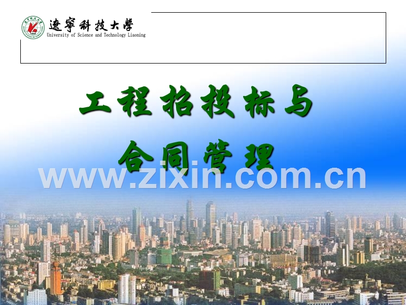 工程招投标与合同管理-招投标.ppt_第1页