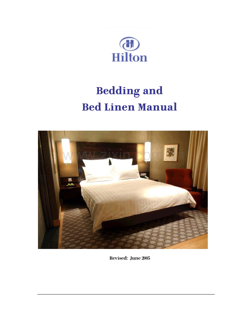 希尔顿床的设计要求Hilton-Beds-LinenStd. June 2005.pdf_第1页