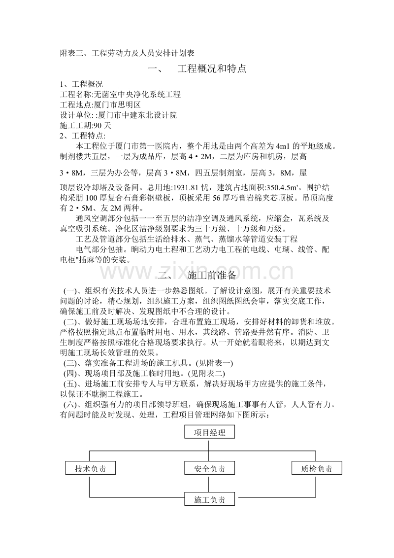 无菌室中央净化系统工程施工组织设计方案.doc_第2页