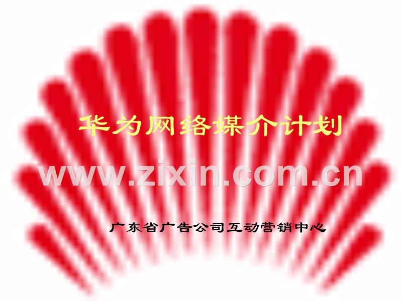 华为网络媒介计划.PPT_第1页
