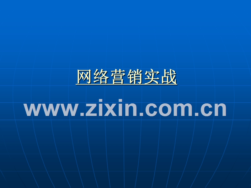网络营销实战讲义.PPT_第1页