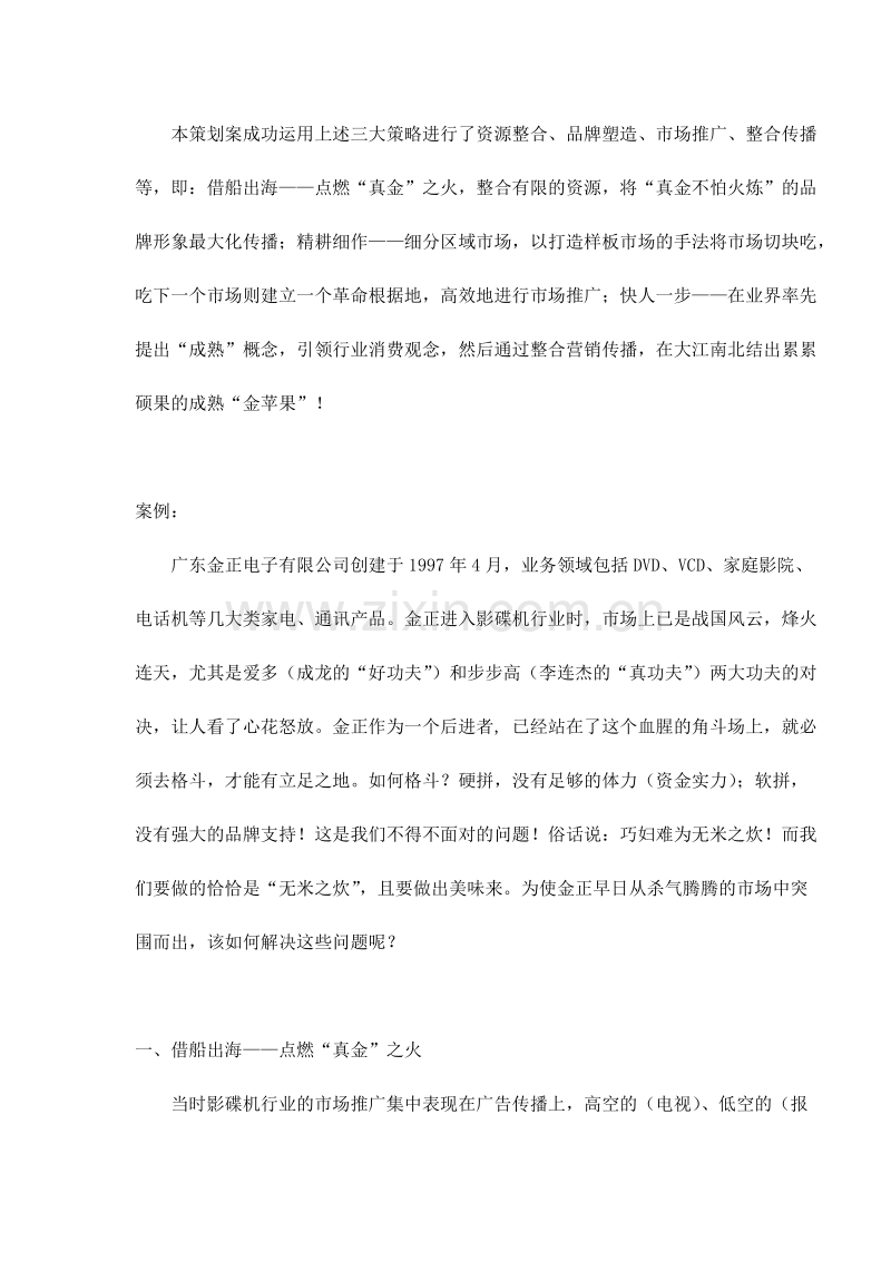 金正DVD整合营销传播策划案.DOC_第2页