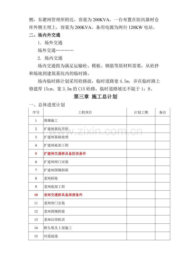 水闸工程施工组织设计方案.doc_第2页
