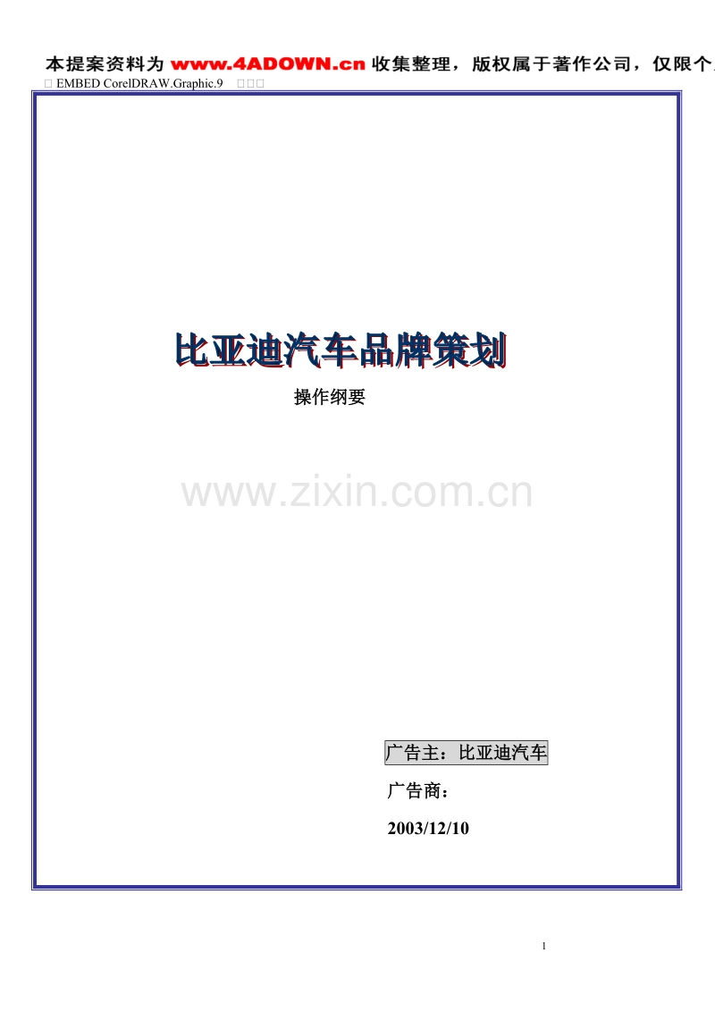 比亚迪汽车品牌策划操作纲要.doc_第1页