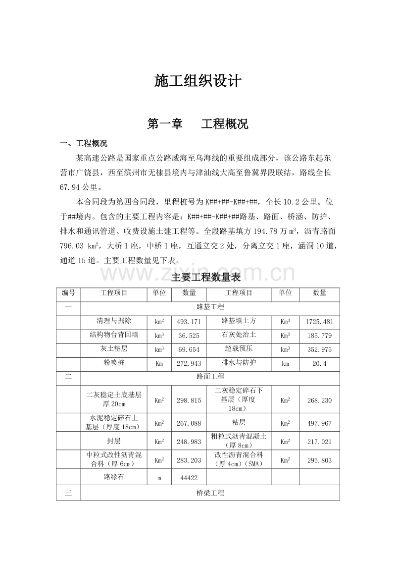 某高速公路施工组织设计方案 (2).doc_第1页