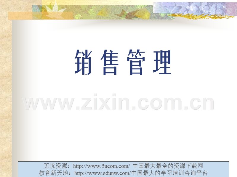 销售管理.PPT_第1页
