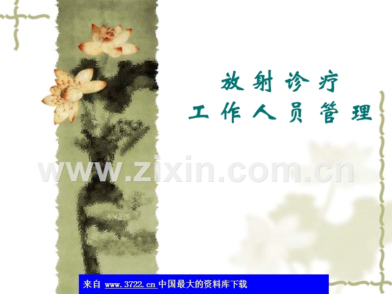 放射诊疗工作人员管理.ppt_第1页