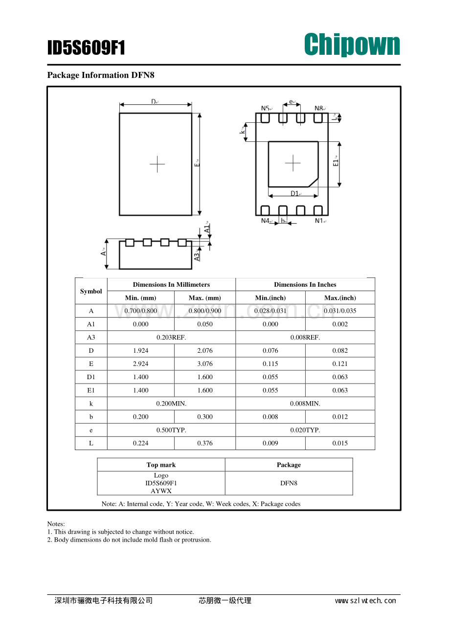ID5S609F1 600V半桥驱动芯片兼容IR2304.pdf_第3页