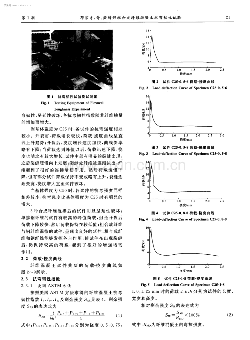 聚烯烃粗合成纤维混凝土抗弯韧性试验.pdf_第3页