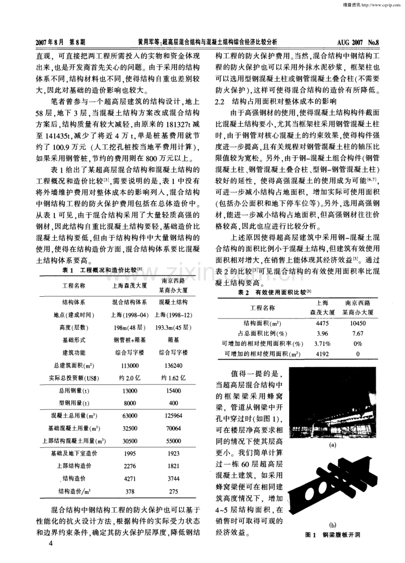 超高层混合结构与混凝土结构综合经济比较分析.pdf_第2页