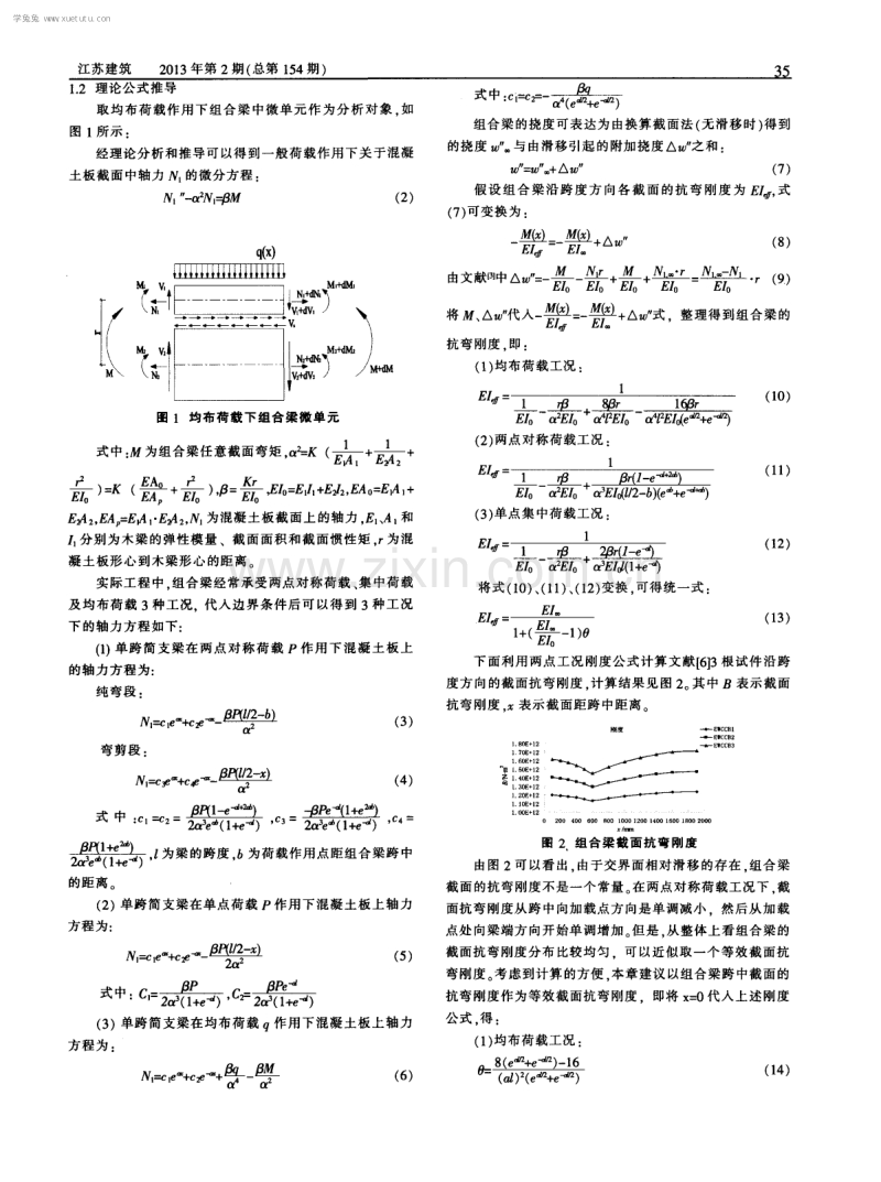 滑移效应对木-混凝土组合梁抗弯刚度的影响分析.pdf_第2页