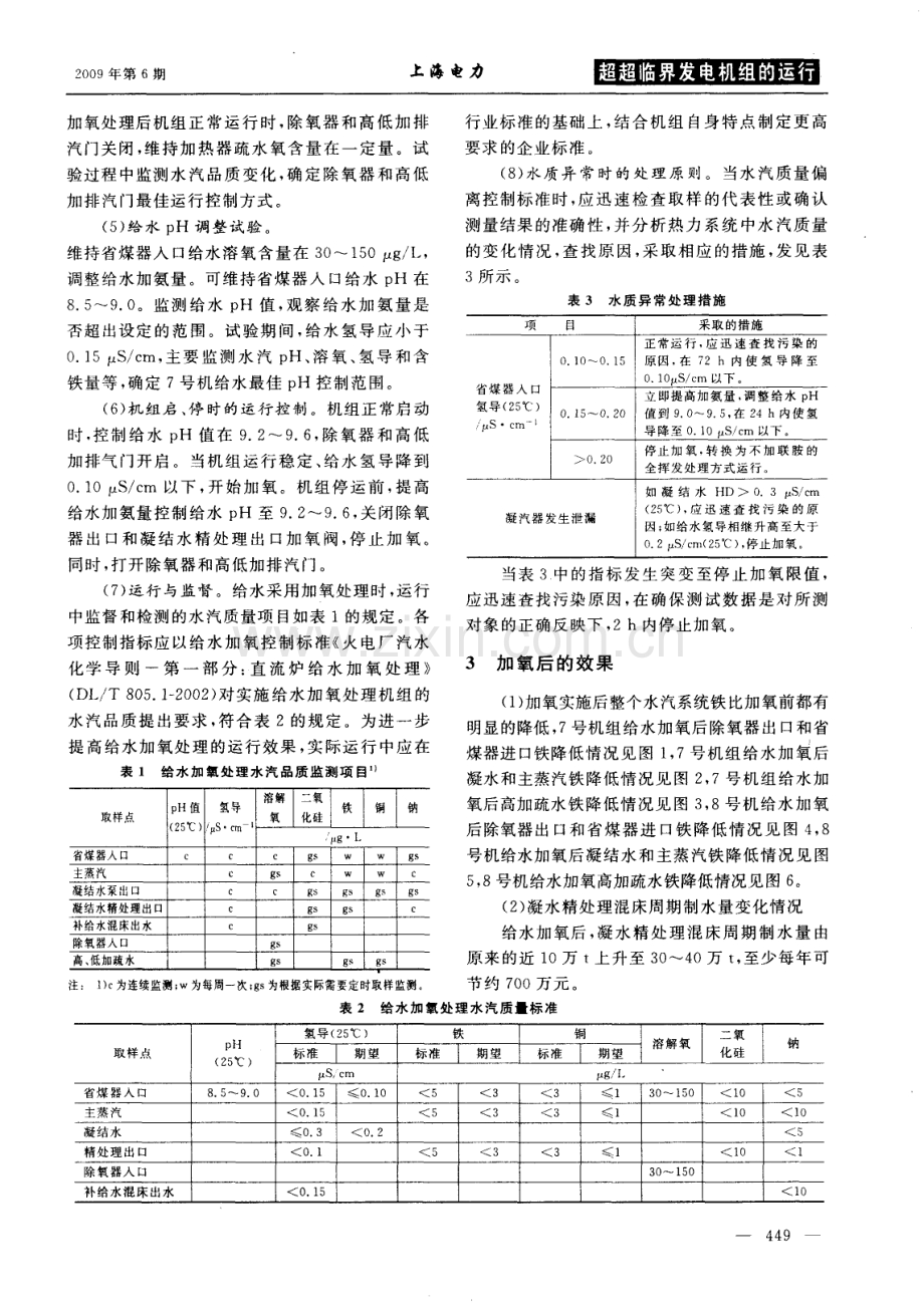 1000Mw超超临界机组给水加氧处理技术的应用.pdf_第2页