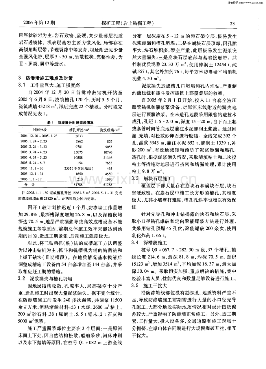 向家坝电站塑性混凝土防渗墙施工技术.pdf_第2页