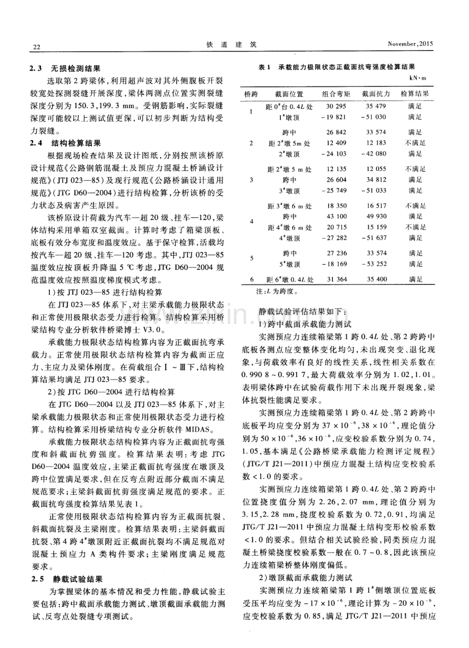 预应力混凝土连续箱梁病害评估及成因分析.pdf_第2页
