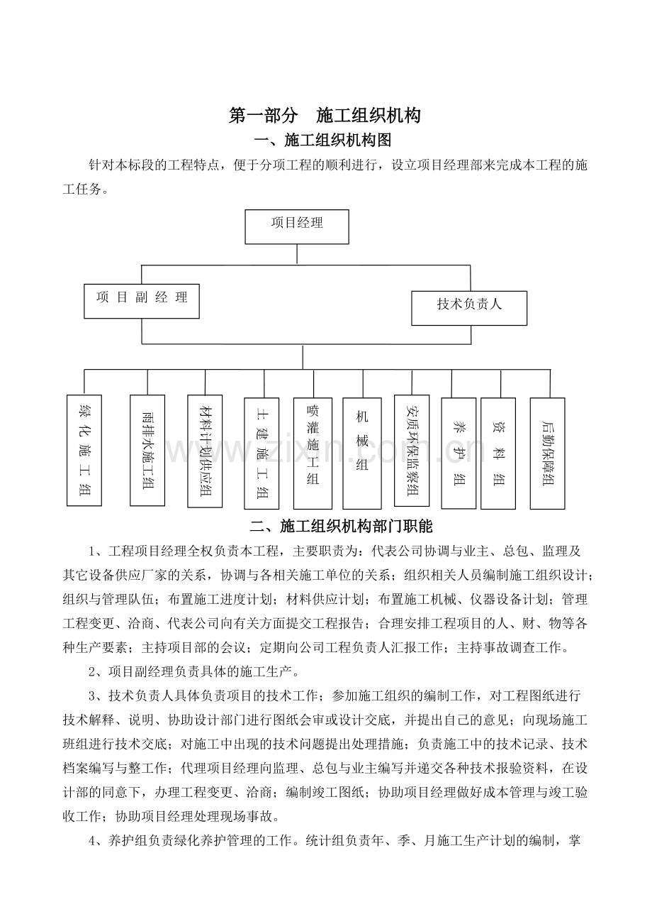 园林绿化施工组织设计方案.doc_第1页