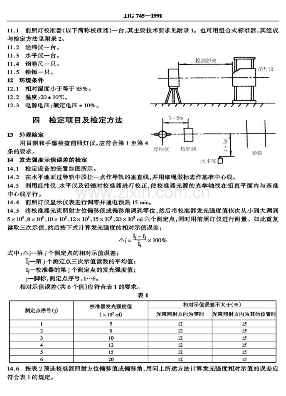 JJG 745-1991 汽车前照灯检测仪检定规程.pdf_第2页