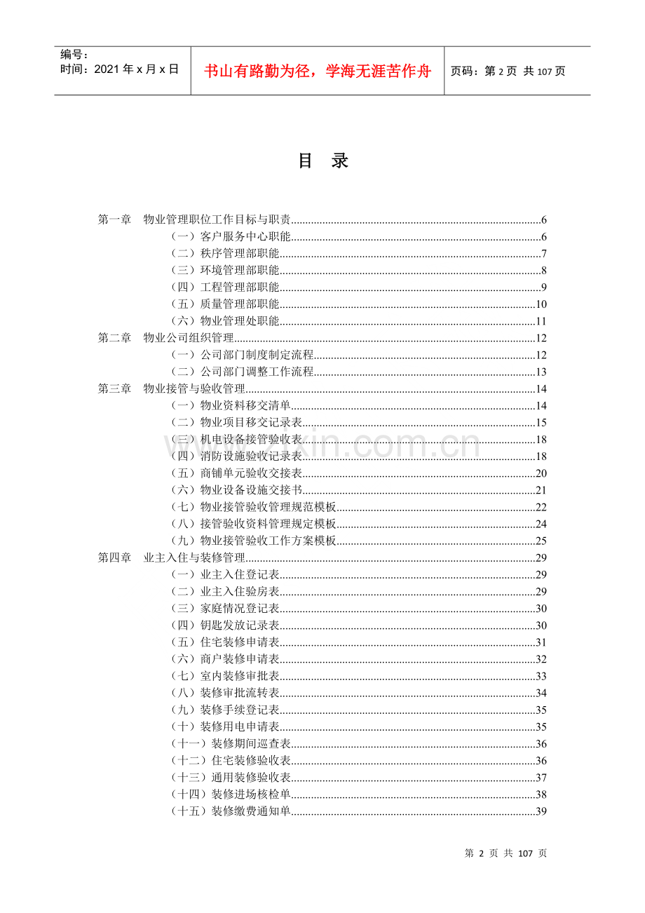 物业管理各岗位职责工作手册.doc_第2页