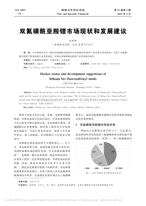 双氟磺酰亚胺锂市场现状和发展建议_张燃燃.pdf