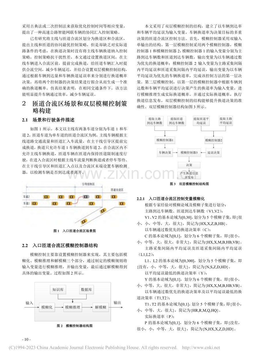 一种基于双层模糊控制的匝道合流区协同控制方法_赵红专.pdf_第2页