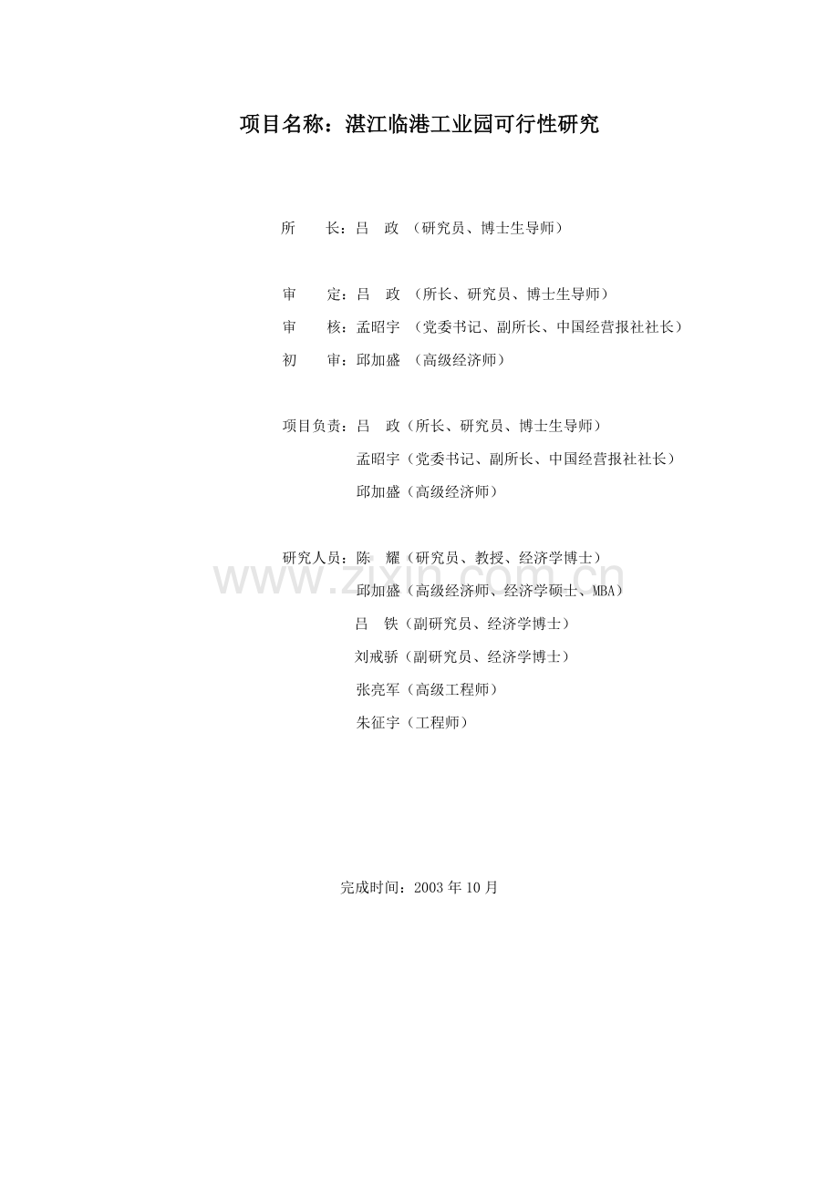 湛江某工业园可行性研究报告.docx_第2页
