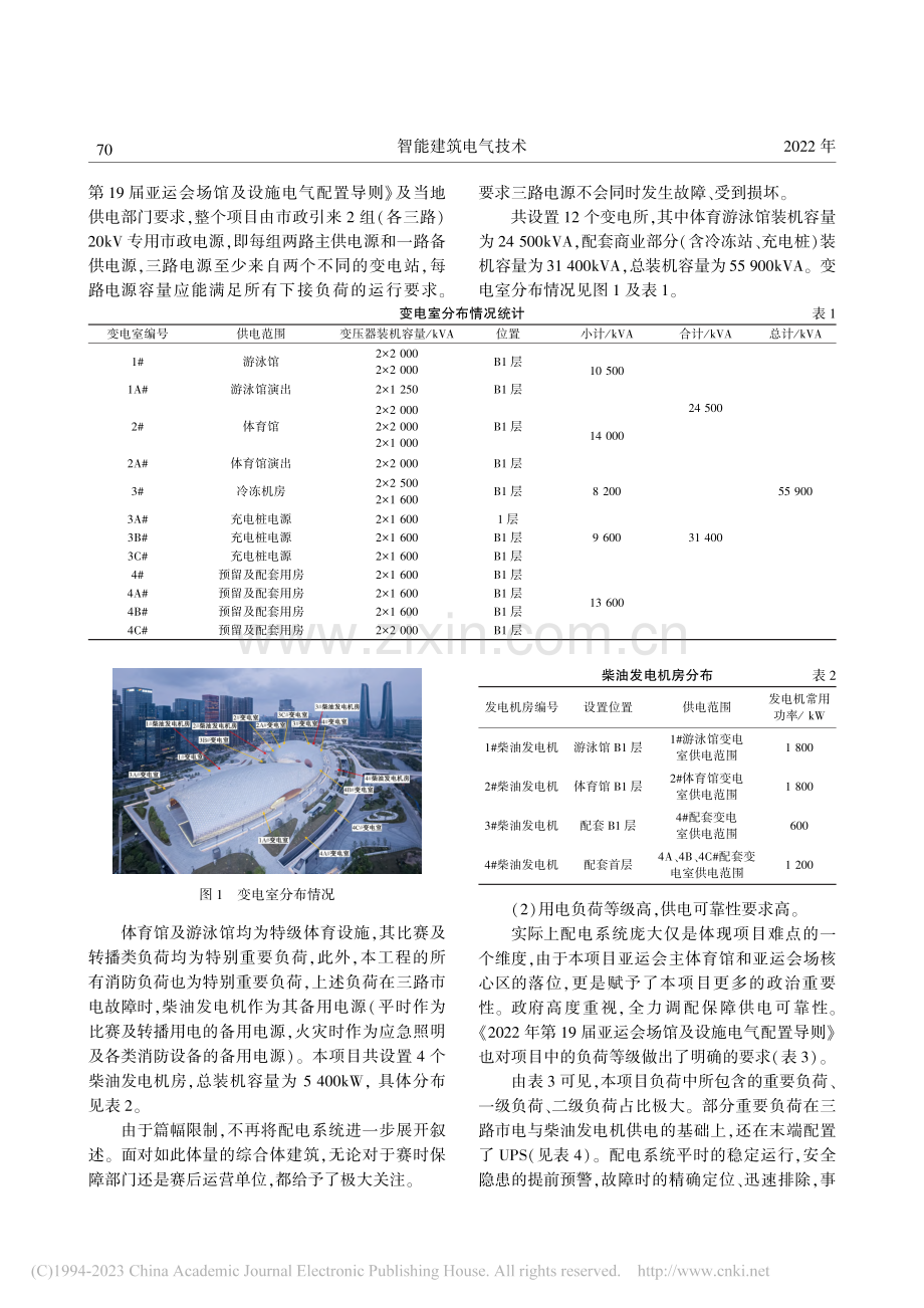 智能配电系统在杭州奥体中心体育馆游泳馆的应用_张永利.pdf_第2页