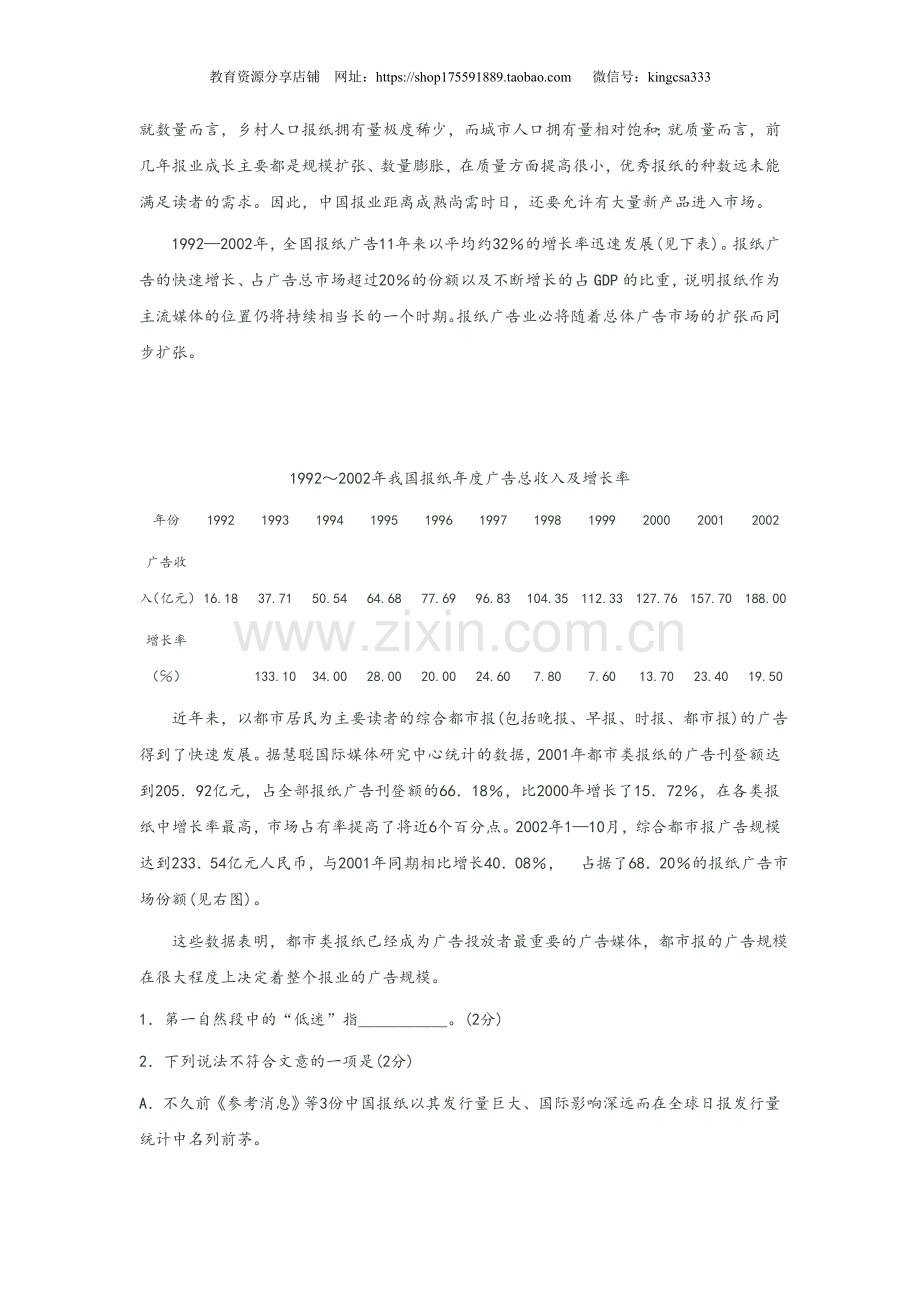 2004年上海高考语文真题试卷（答案版）.doc_第2页