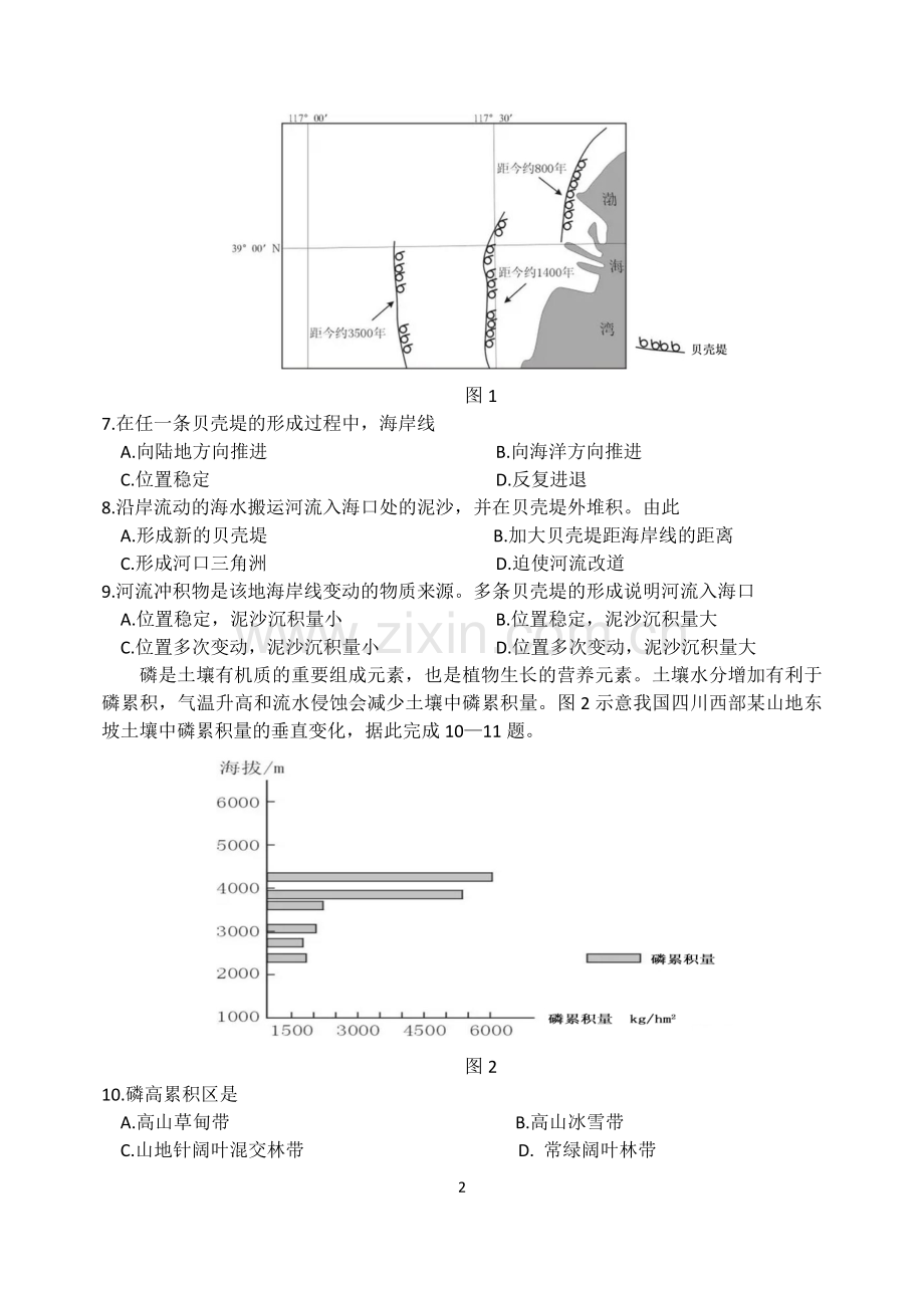 2016年广东高考地理试题及答案.doc_第2页