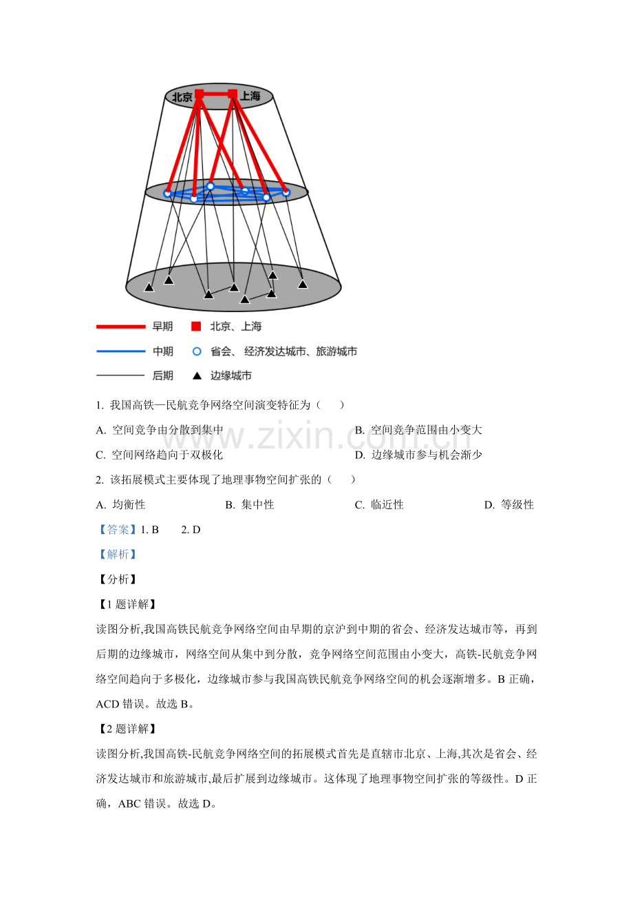 2021年广东高考地理试题及答案.doc_第2页