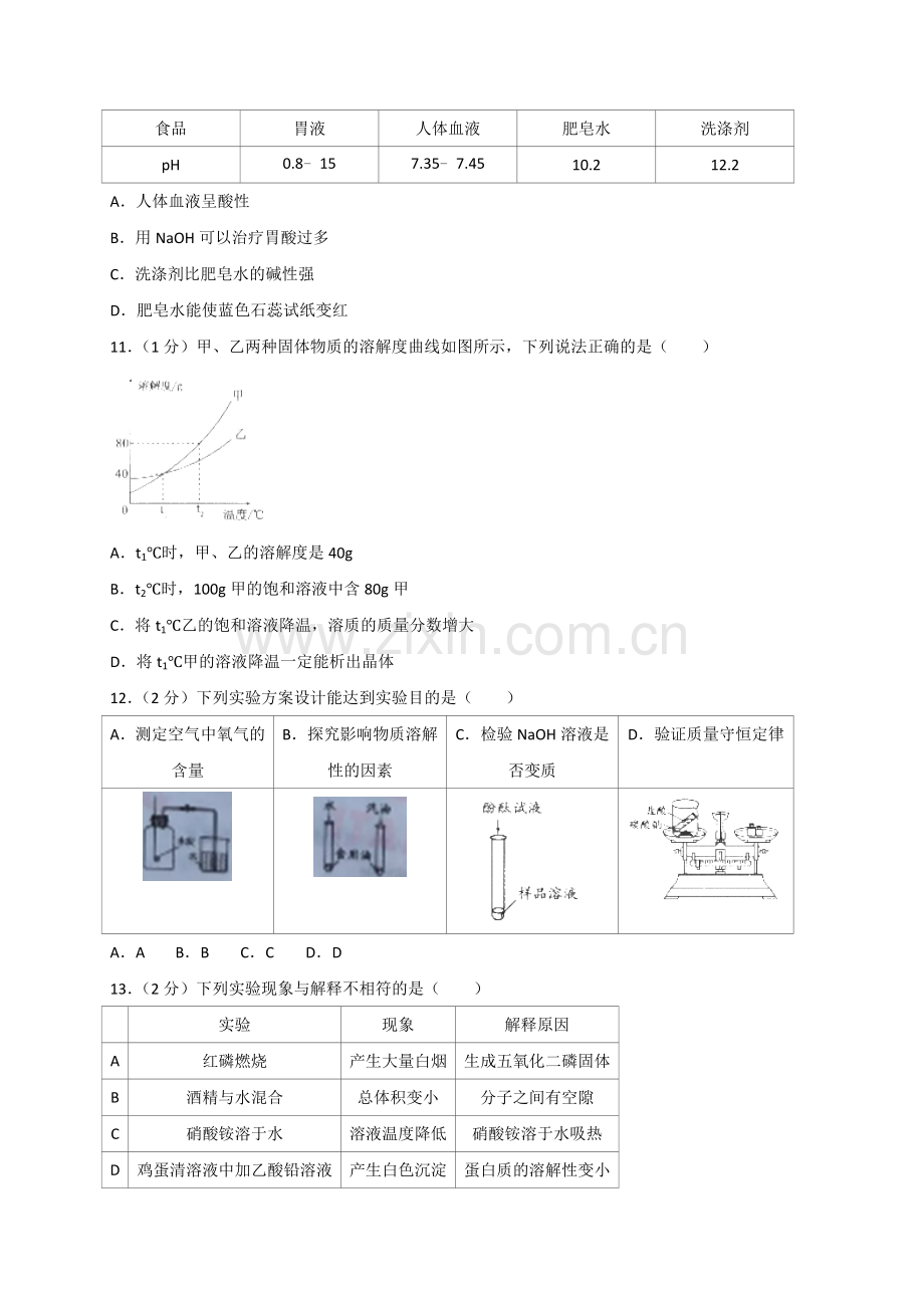 2018年辽宁省沈阳市中考化学试题及答案.doc_第2页