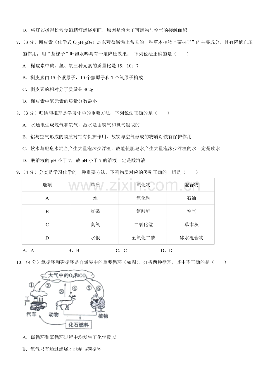 2020年山东省东营市化学中考试题及答案.docx_第2页