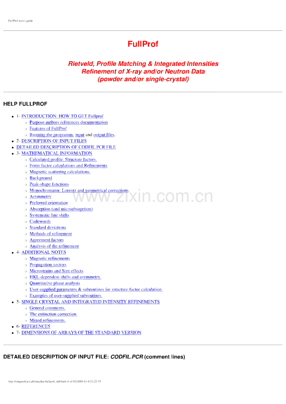 Fullprof精修使用说明-英文.pdf_第1页