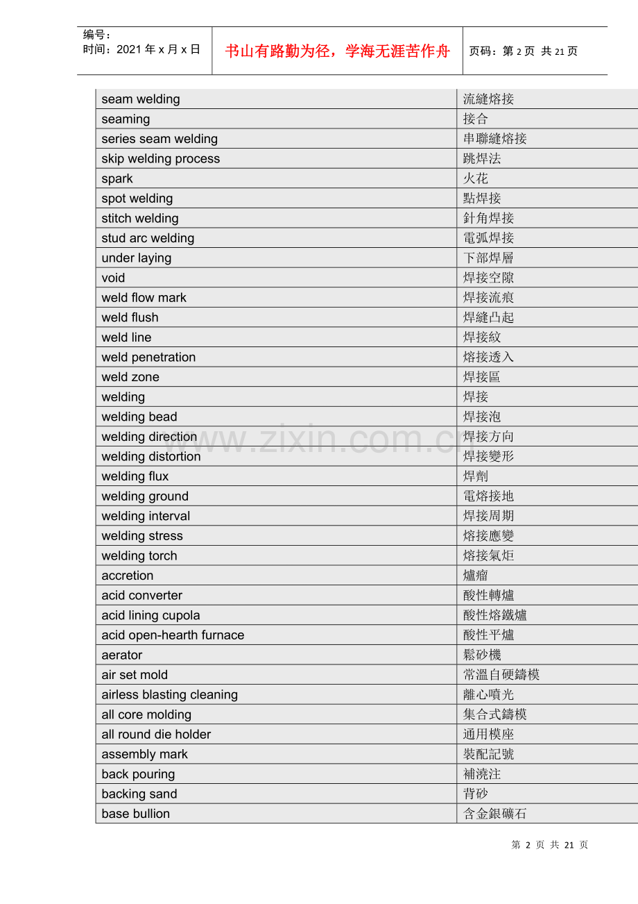 焊接用语（doc 20).docx_第2页