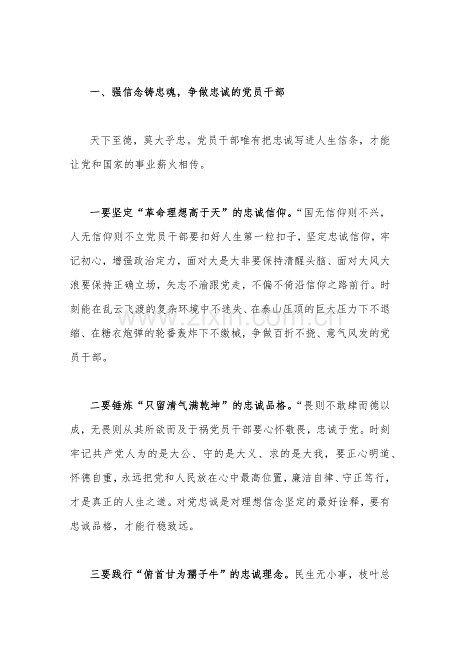 2023年第二批主题教育学习党课讲稿：在主题教育中锤炼忠诚干净担当的政治品格&深刻认识重大意义增强凝心铸魂的政治自觉（两篇文）.docx_第2页
