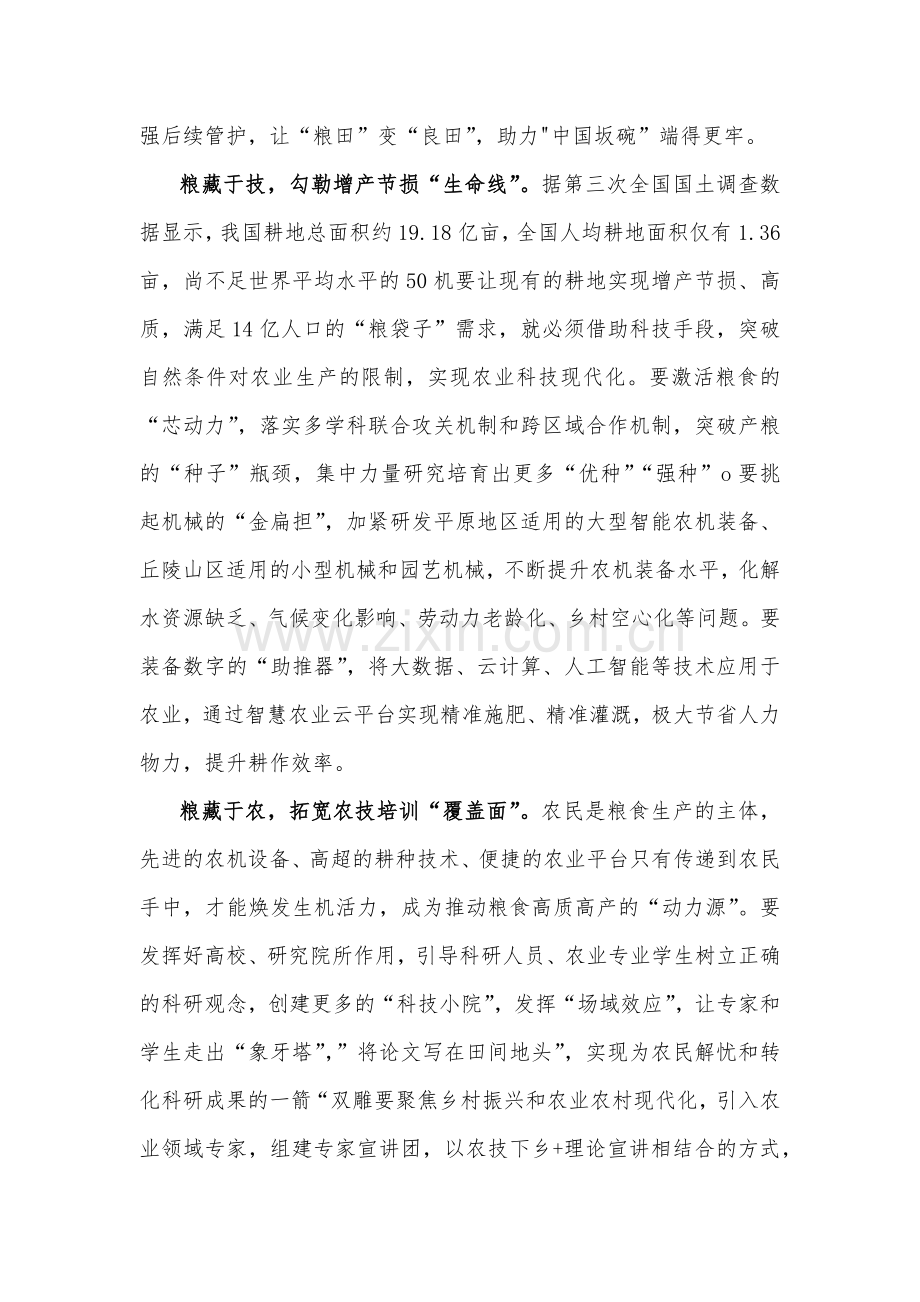 2023年第43个世界粮食日“践行大食物观保障粮食安全”心得与第43个世界粮食日缅怀袁隆平院士心得【两篇文】.docx_第2页