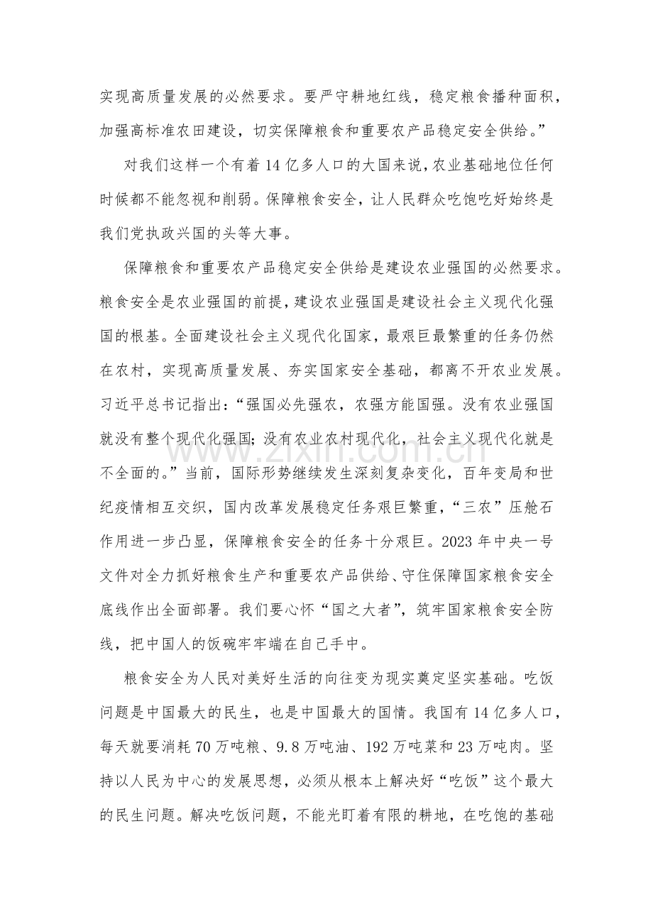 2023年全方位夯实粮食安全根基党课讲稿4980字范文.docx_第2页