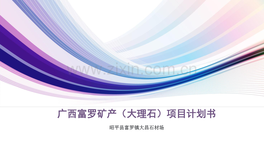 广西富罗矿产（大理石）商业计划书.pdf_第1页