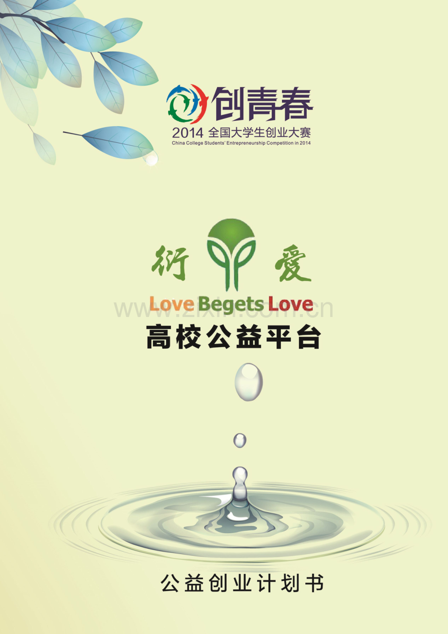 河海大学 衍爱高校公益平台项目计划书.pdf_第1页