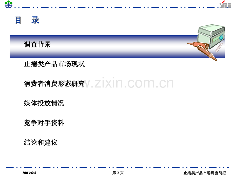 浙江省止痛类产品市场调查简报.ppt_第2页