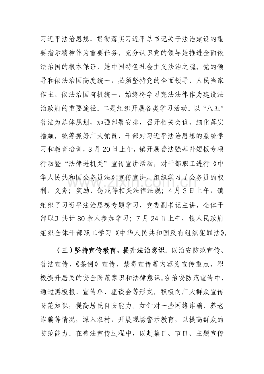 2023年法治政府建设工作总结和2024年工作计划参考范文.docx_第2页