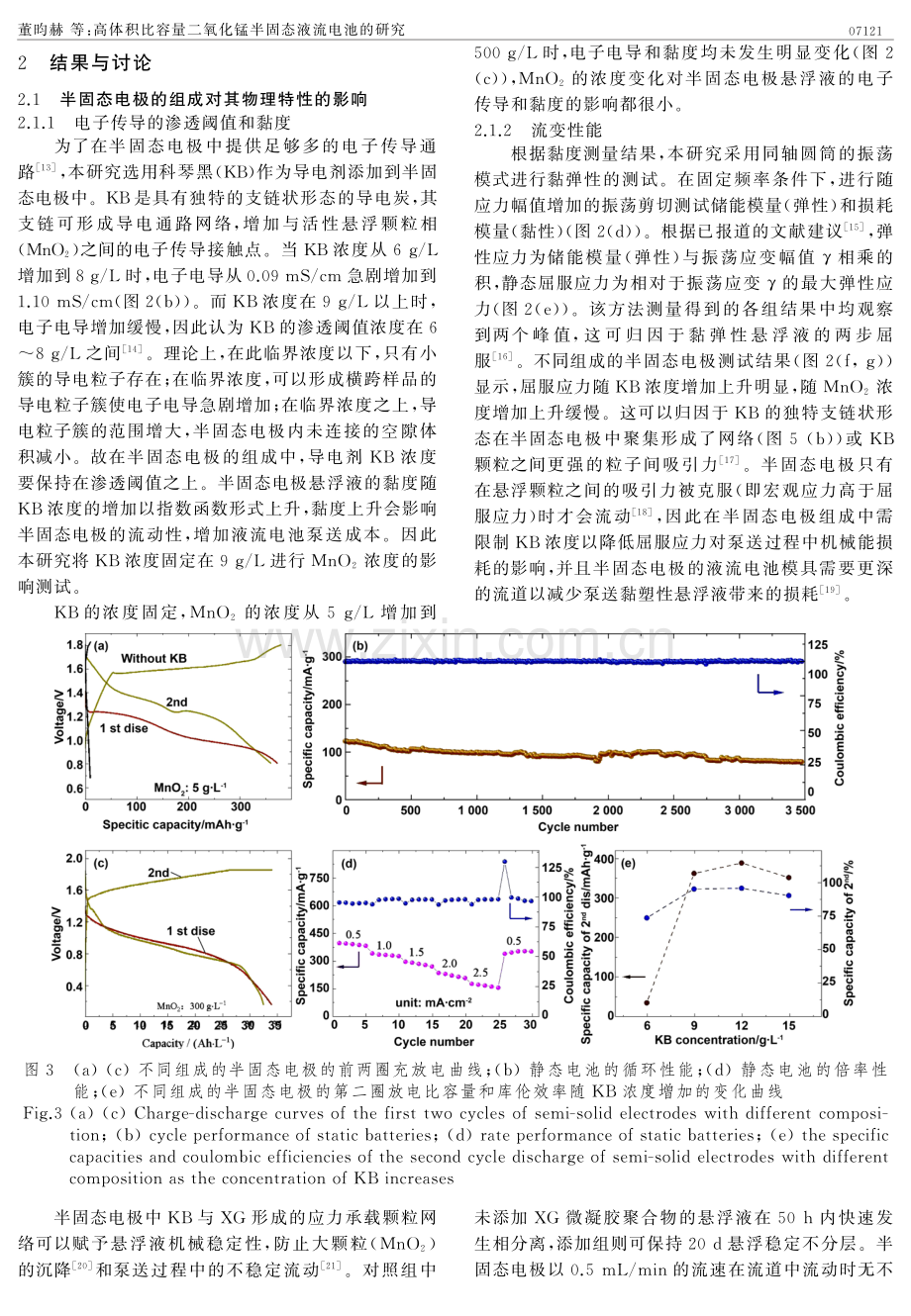 高体积比容量二氧化锰半固态液流电池的研究.pdf_第3页