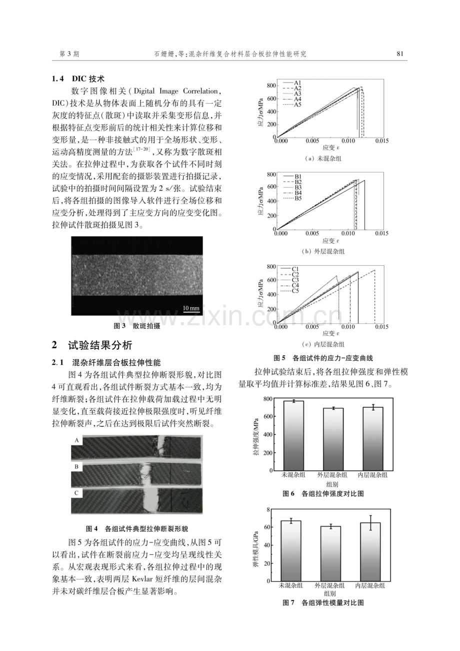 混杂纤维复合材料层合板拉伸性能研究.pdf_第3页