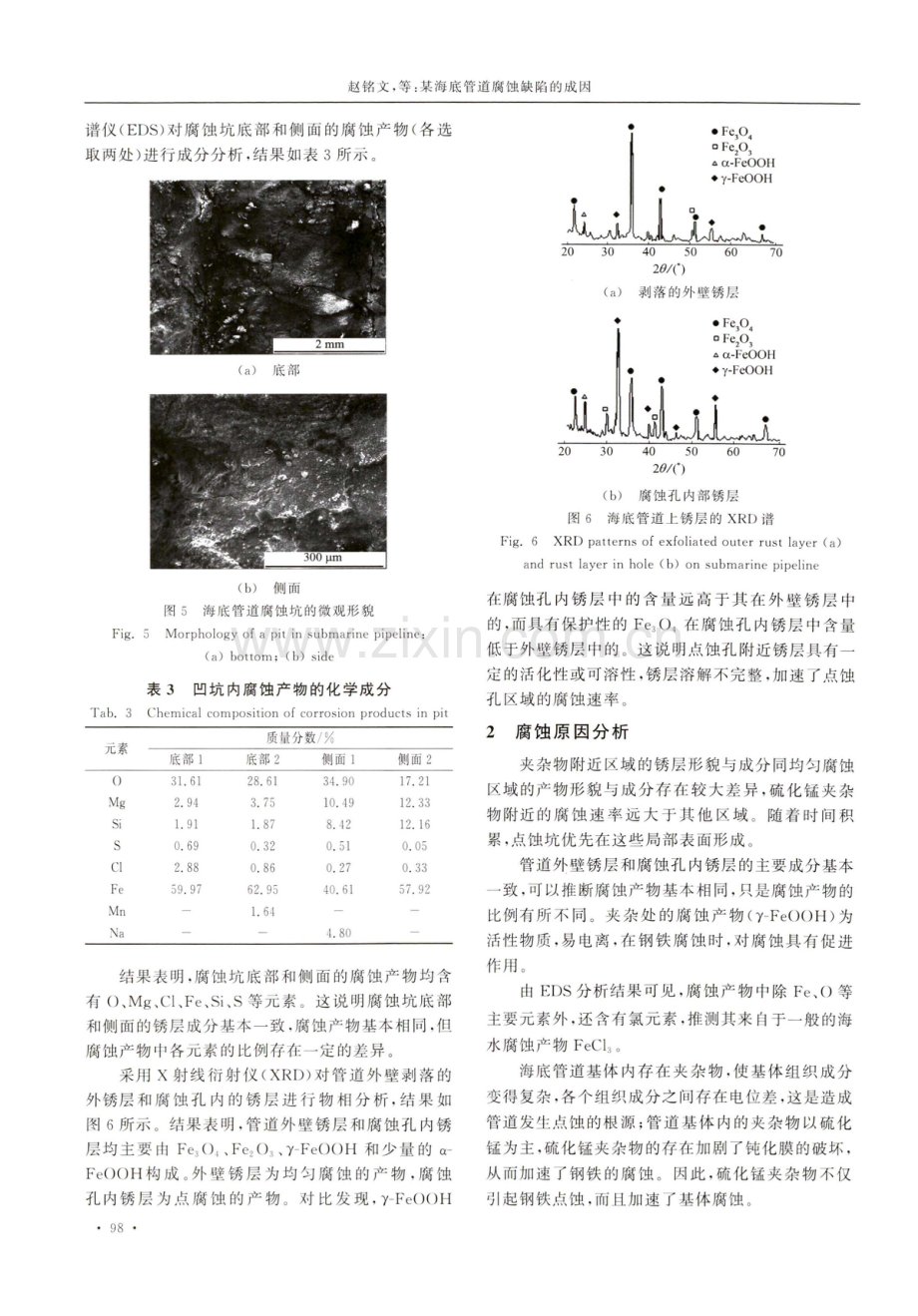 某海底管道腐蚀缺陷的成因.pdf_第3页