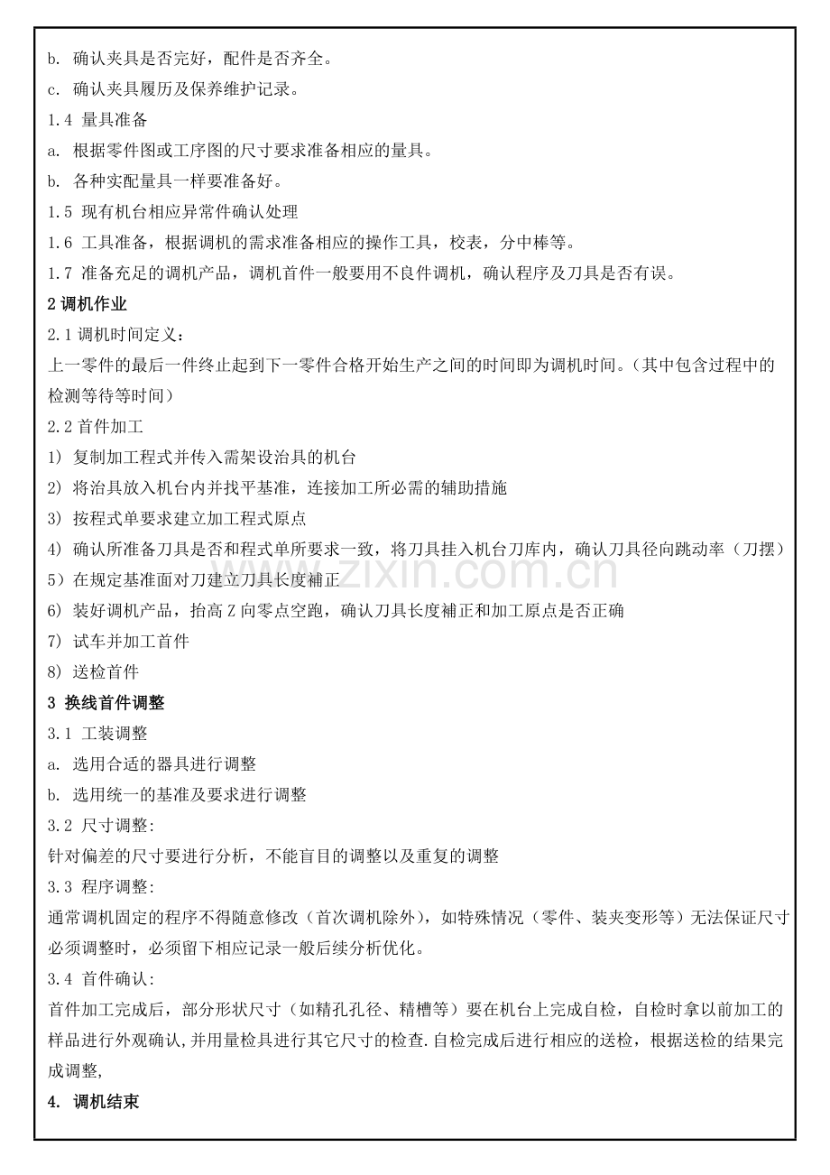 ②CNC调机规范作业指导书.doc_第2页