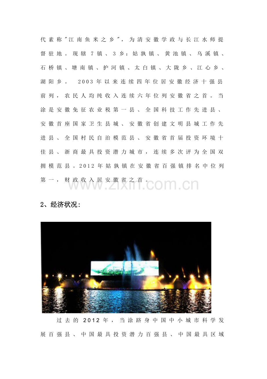 当涂商业格局与市场调研报告.doc_第2页
