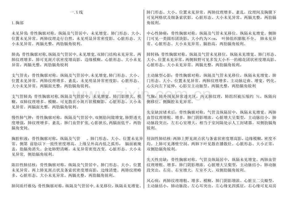 超全-放射科报告模板.doc_第1页