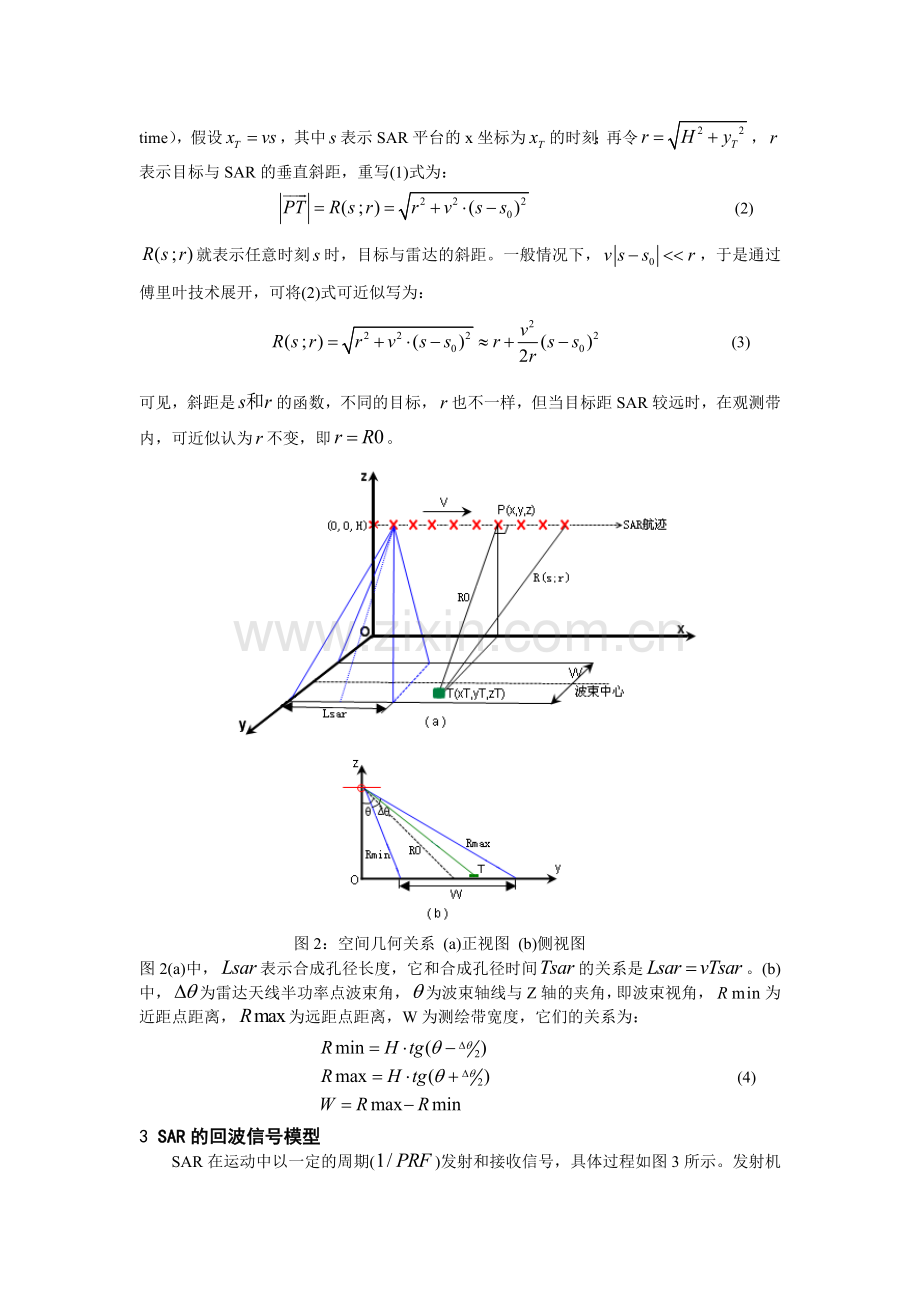 SAR合成孔径雷达图像点目标仿真报告(附matlab代码).docx_第2页