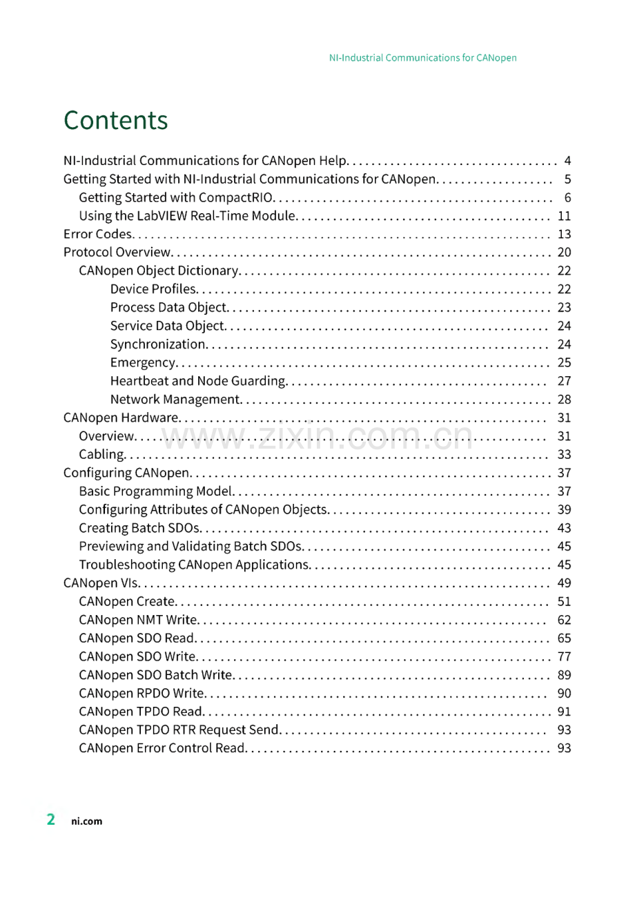 NI-Industrial Communications for CANopen帮助说明手册.pdf_第2页