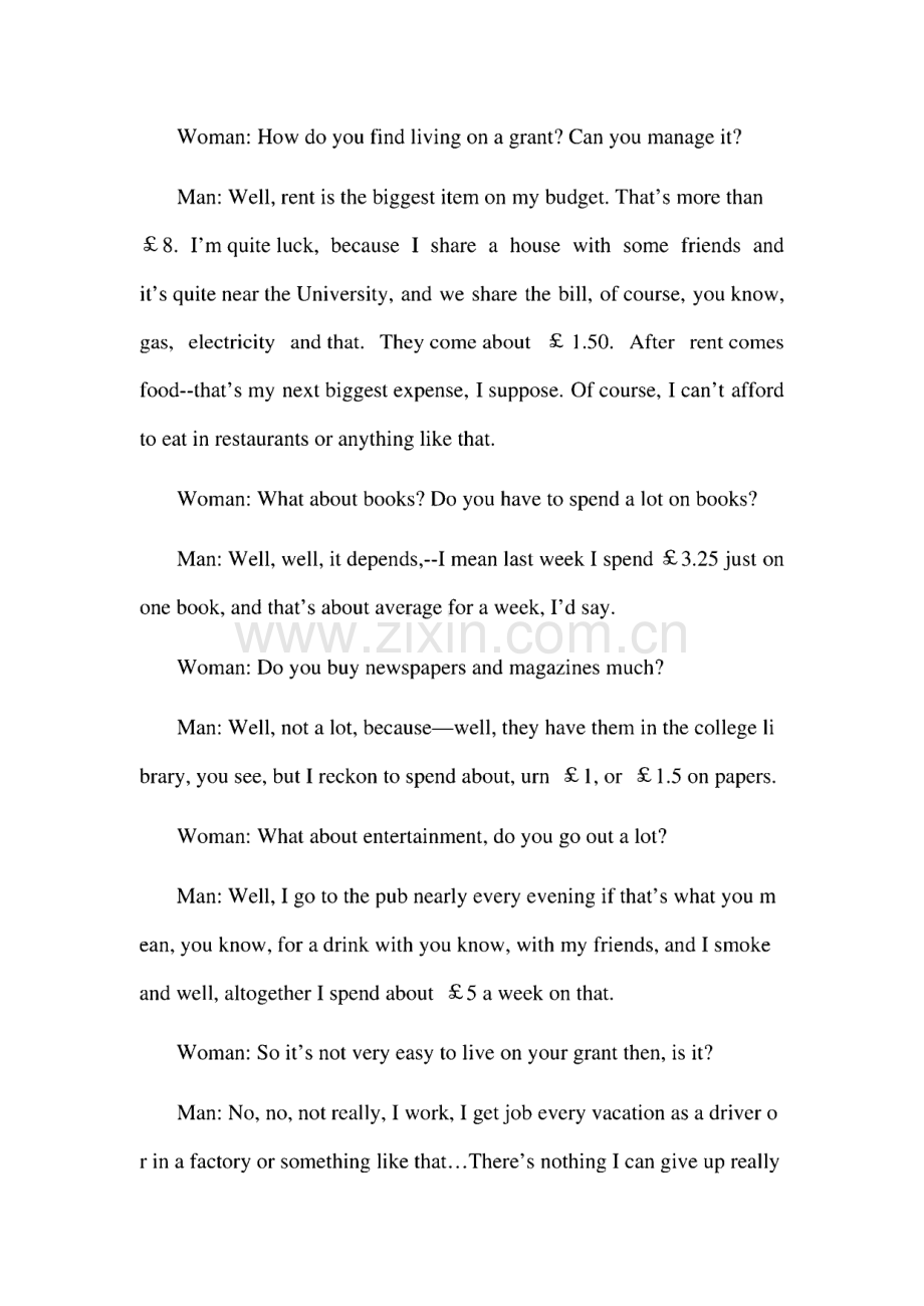 施心远主编《听力教程》1 (第2版)Unit 10听力原文和答案.pdf_第2页