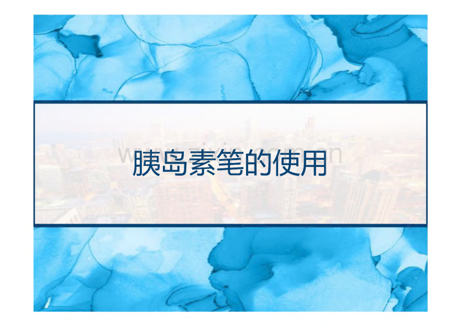 胰岛素笔的使用.pdf_第1页