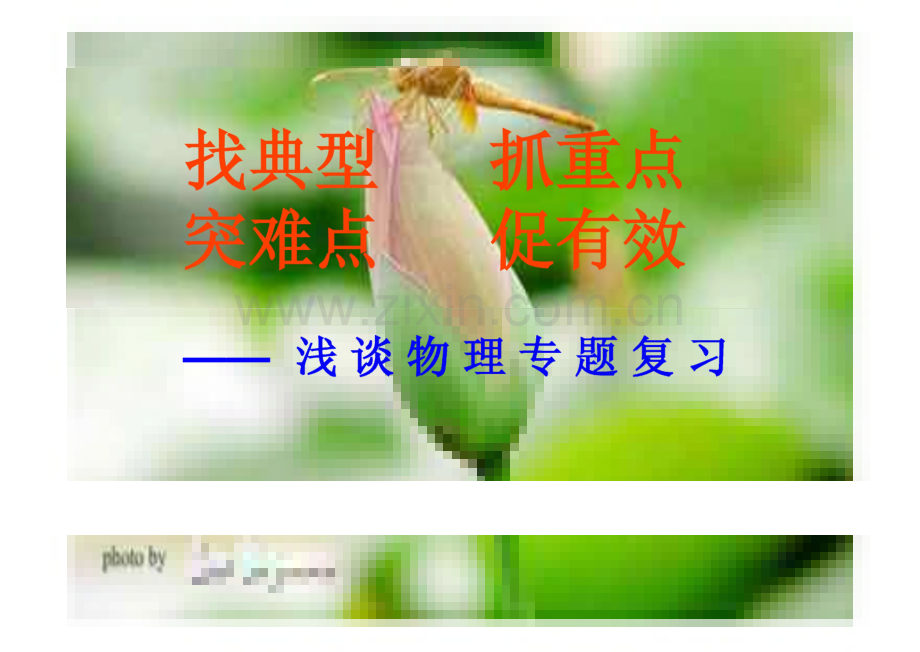 浅谈物理专题复习-找典型抓重点突难点促有效.pdf_第1页